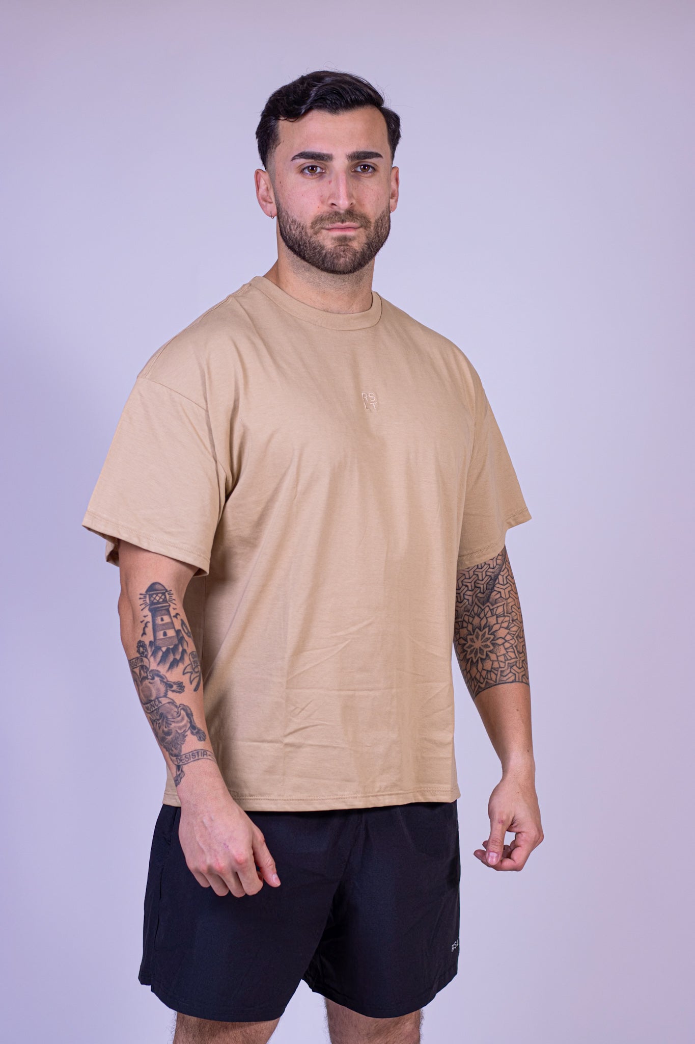Oversize Shirt • Small Wins Every Day, Camel